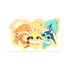 Load image into Gallery viewer, Jolteon,Vaporeon and Flareon Credit Card Skins (4-in-1 Pack)

