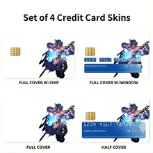 Load image into Gallery viewer, Jotaro Kujo and Star Platinum  Credit Card Skins (4-in-1 Pack)
