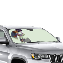 Load image into Gallery viewer, Jotaro Kujo and Star Platinum / Diamond is Unbreakable Car Sunshade
