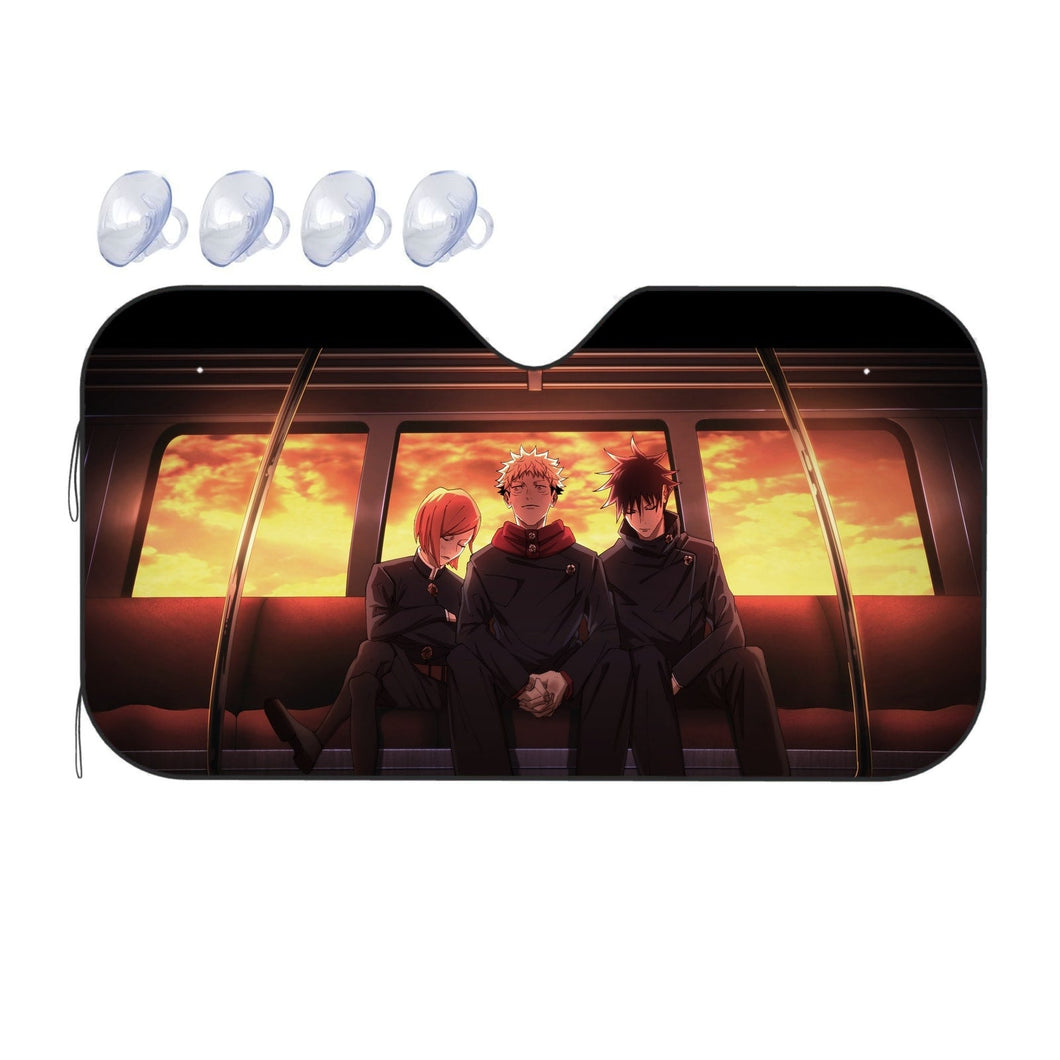 Jujutsu Kaisen Megumi Fushiguro, Nobara Kugisaki  Car Sunshade