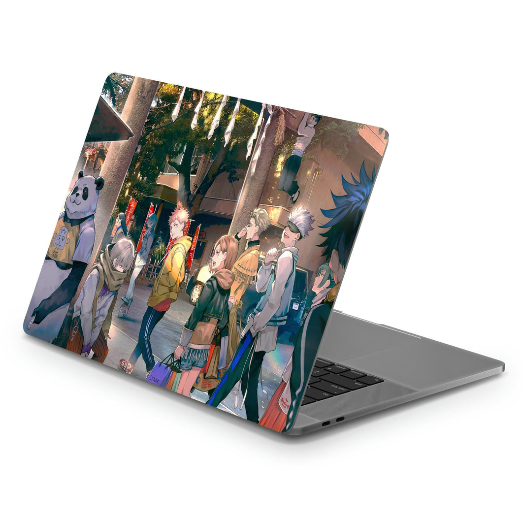 Jujutsu Kaisen Megumi Fushiguro, Nobara Kugisaki, Kento Nanami, Toge Inumaki, Maki Zenin  Macbook Skin