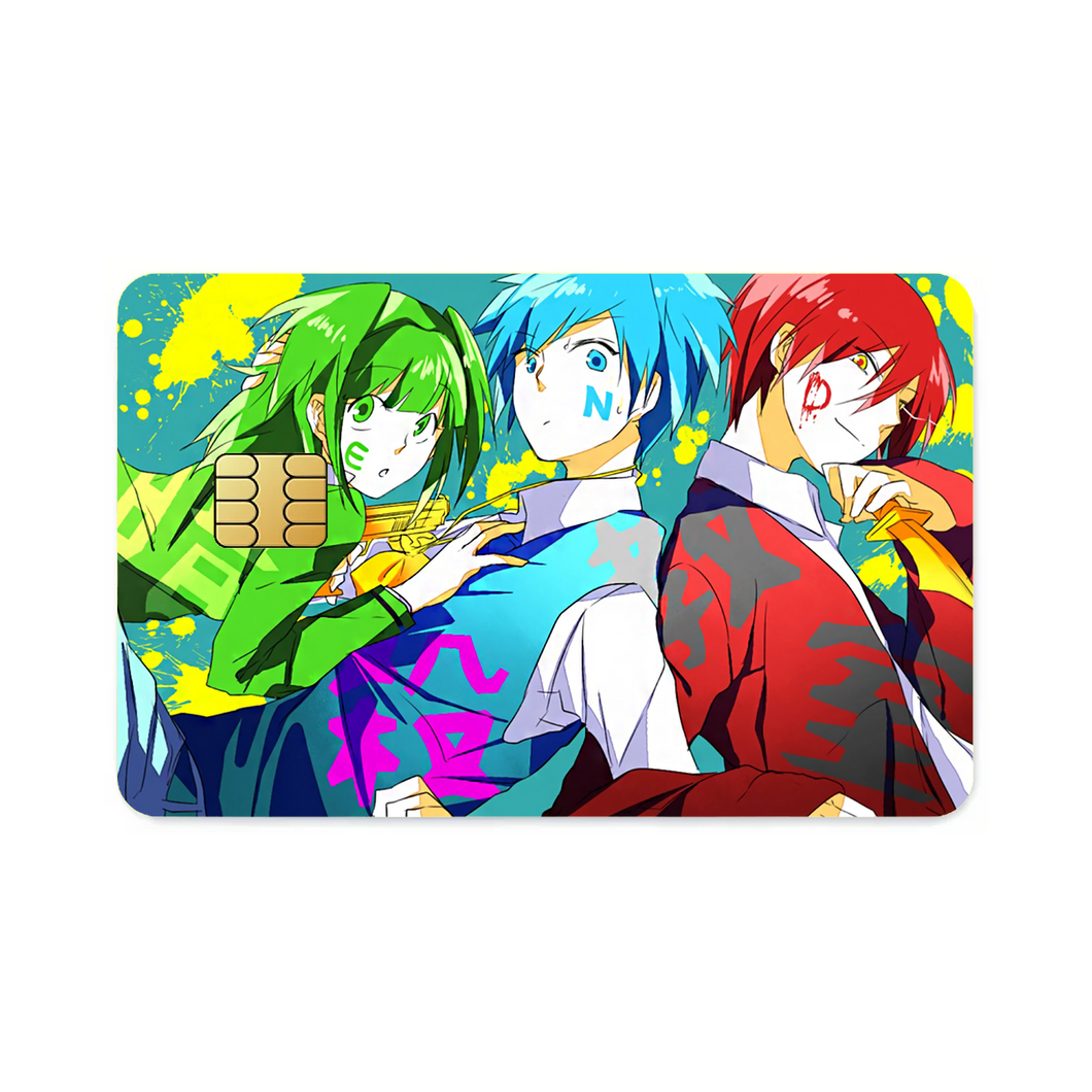 Kaede,Nagisa and Karma  Credit Card Skins (4-in-1 Pack)
