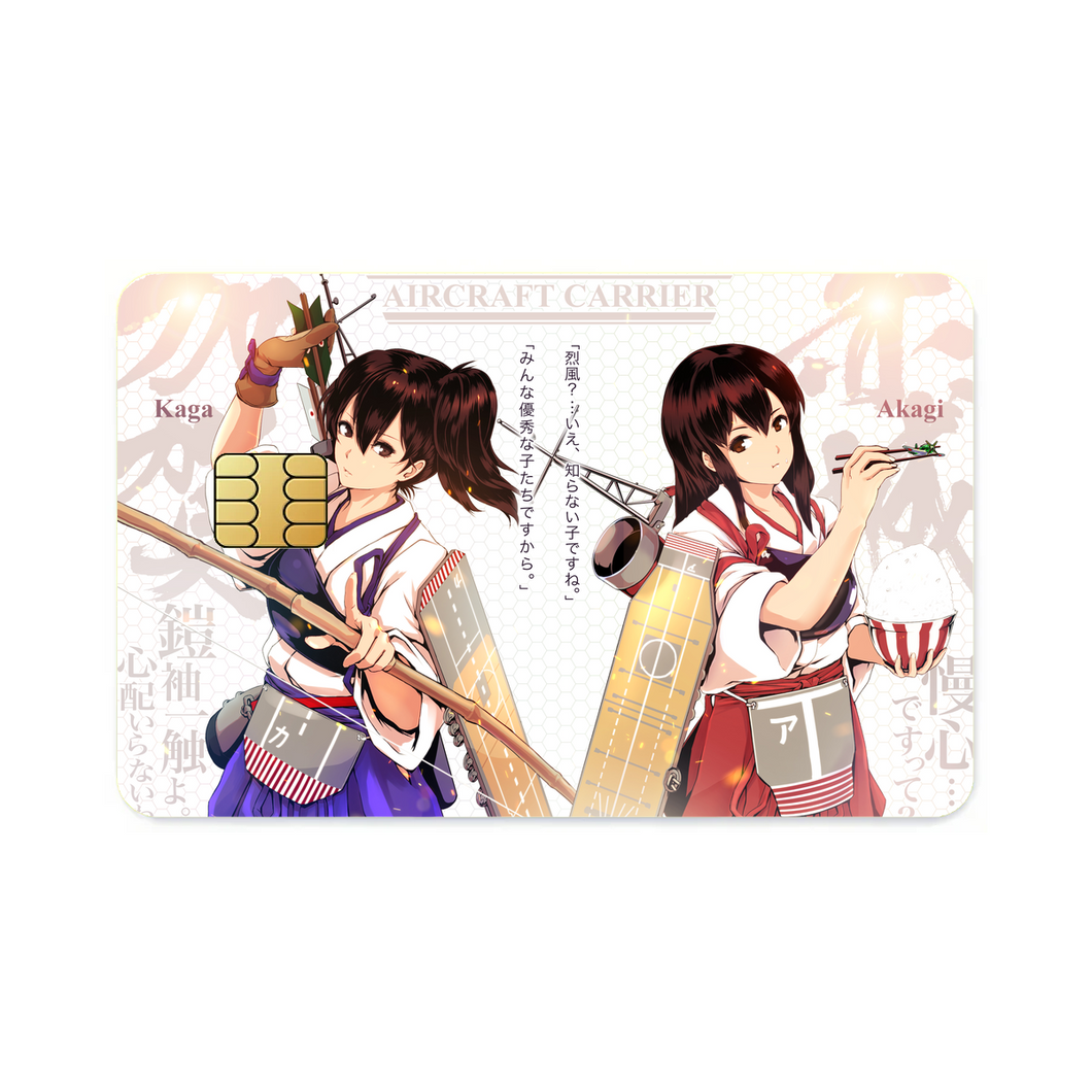 Kaga x Akagi Credit Card Skins (4-in-1 Pack)