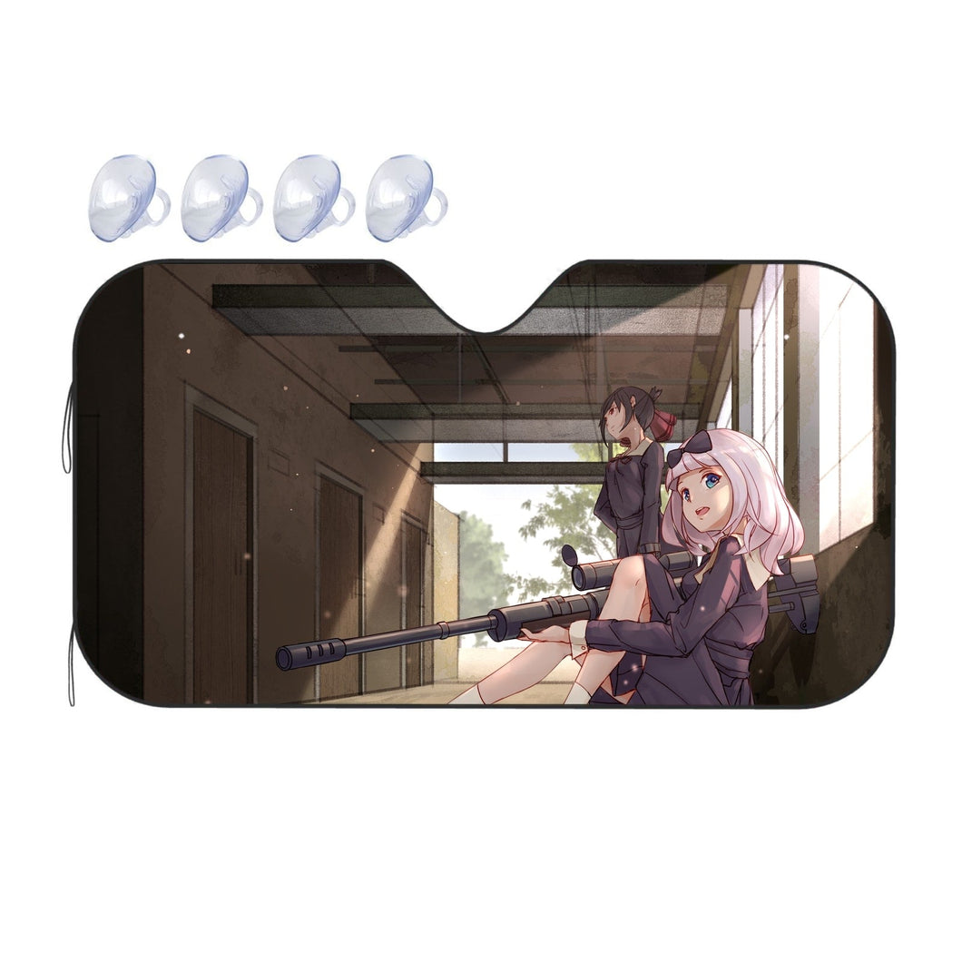 Kaguya and Chika Car Sunshade