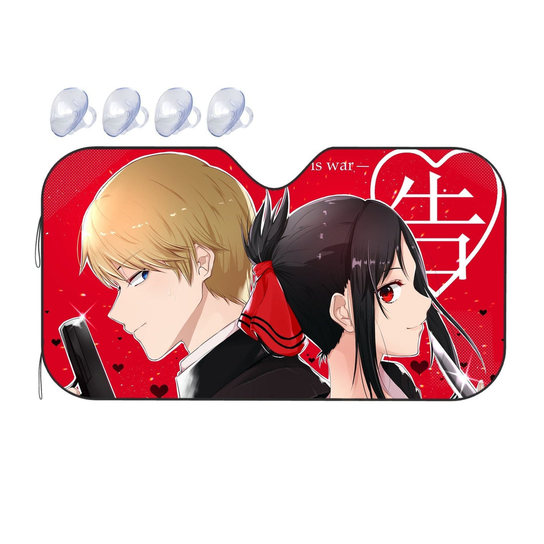 Kaguya and Miyuki Car Sunshade