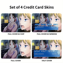 Load image into Gallery viewer, Kaguya and Miyuki  Credit Card Skins (4-in-1 Pack)
