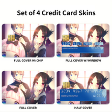 Load image into Gallery viewer, Kaguya, Chika and Miyuki  Credit Card Skins (4-in-1 Pack)
