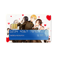 Load image into Gallery viewer, Kaguya-sama: Love is War Kaguya Shinomiya, Chika Fujiwara, Miyuki Shirogane, Ai Hayasaka, Kei Shirogane  Credit Card Skins (4-in-1 Pack)
