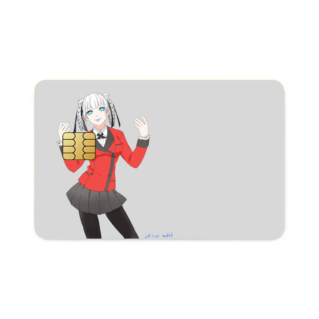 Kakegurui Kirari Momobami  Credit Card Skins (4-in-1 Pack)