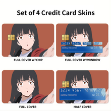 Load image into Gallery viewer, Kakegurui Yumeko Jabami  Credit Card Skins (4-in-1 Pack)
