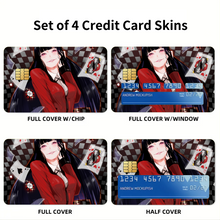 Load image into Gallery viewer, Kakegurui Yumeko Jabami  Credit Card Skins (4-in-1 Pack)

