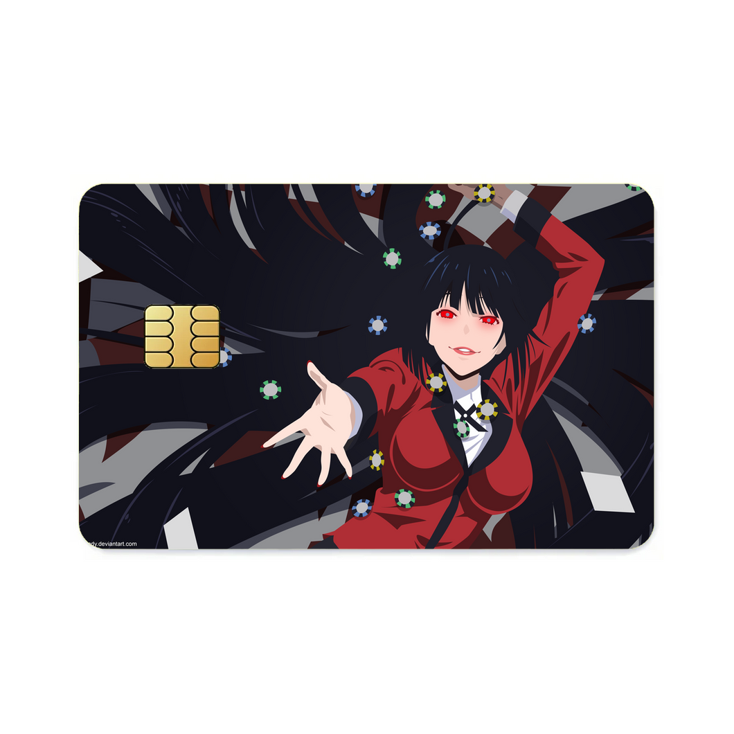 Kakegurui Yumeko Jabami  Credit Card Skins (4-in-1 Pack)
