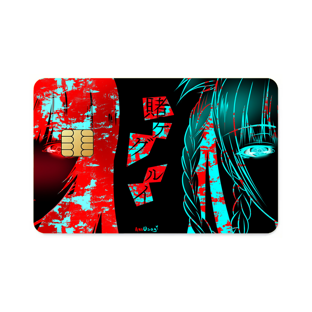 Kakegurui Yumeko Jabami, Kirari Momobami  Credit Card Skins (4-in-1 Pack)
