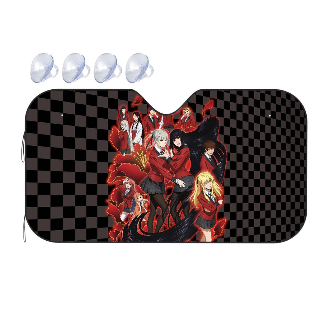 Kakegurui Yumeko Jabami, Mary Saotome, Midari Ikishima, Kirari Momobami, Yumemi Yumemite  Car Sunshade