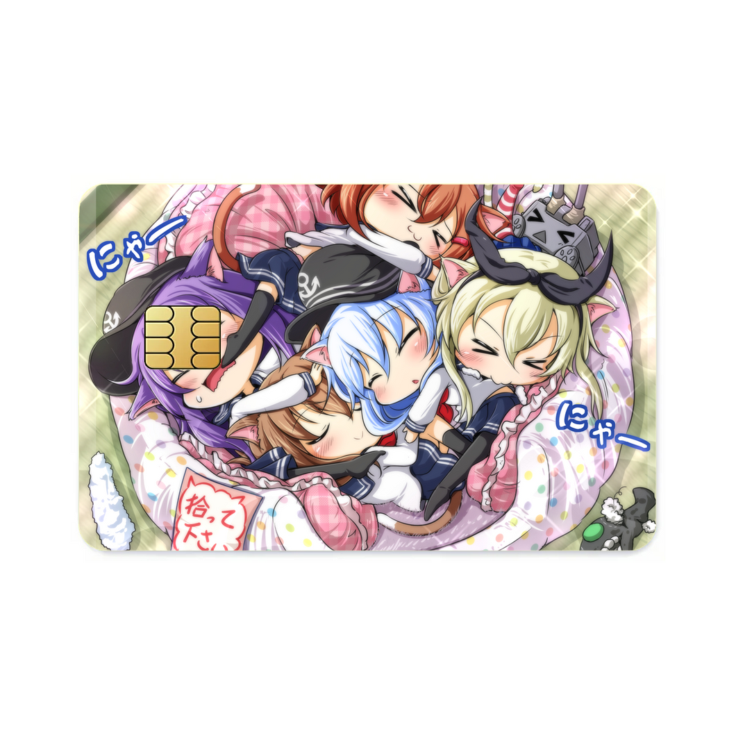 Kantai Collection chibi group Credit Card Skins (4-in-1 Pack)