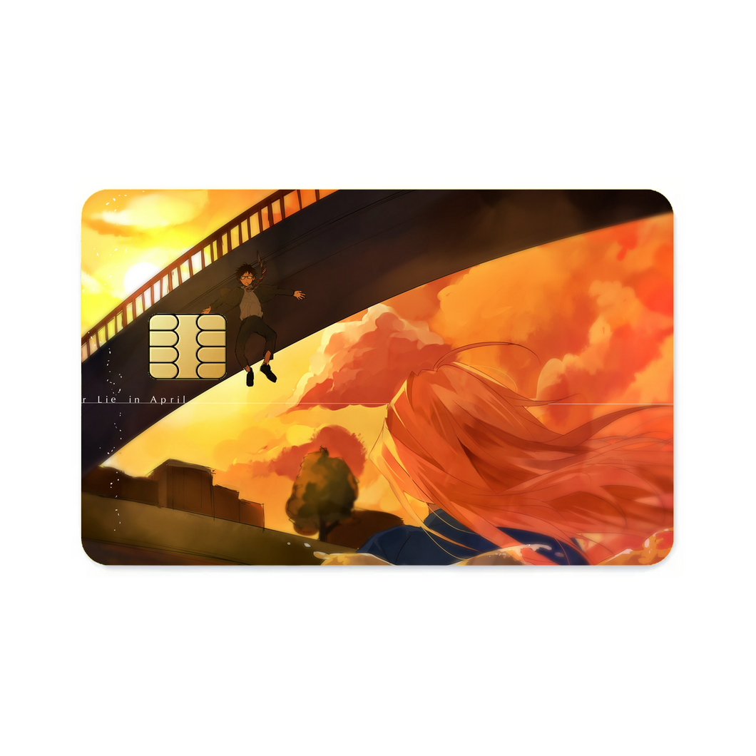 Kaori and Arima Credit Card Skins (4-in-1 Pack)