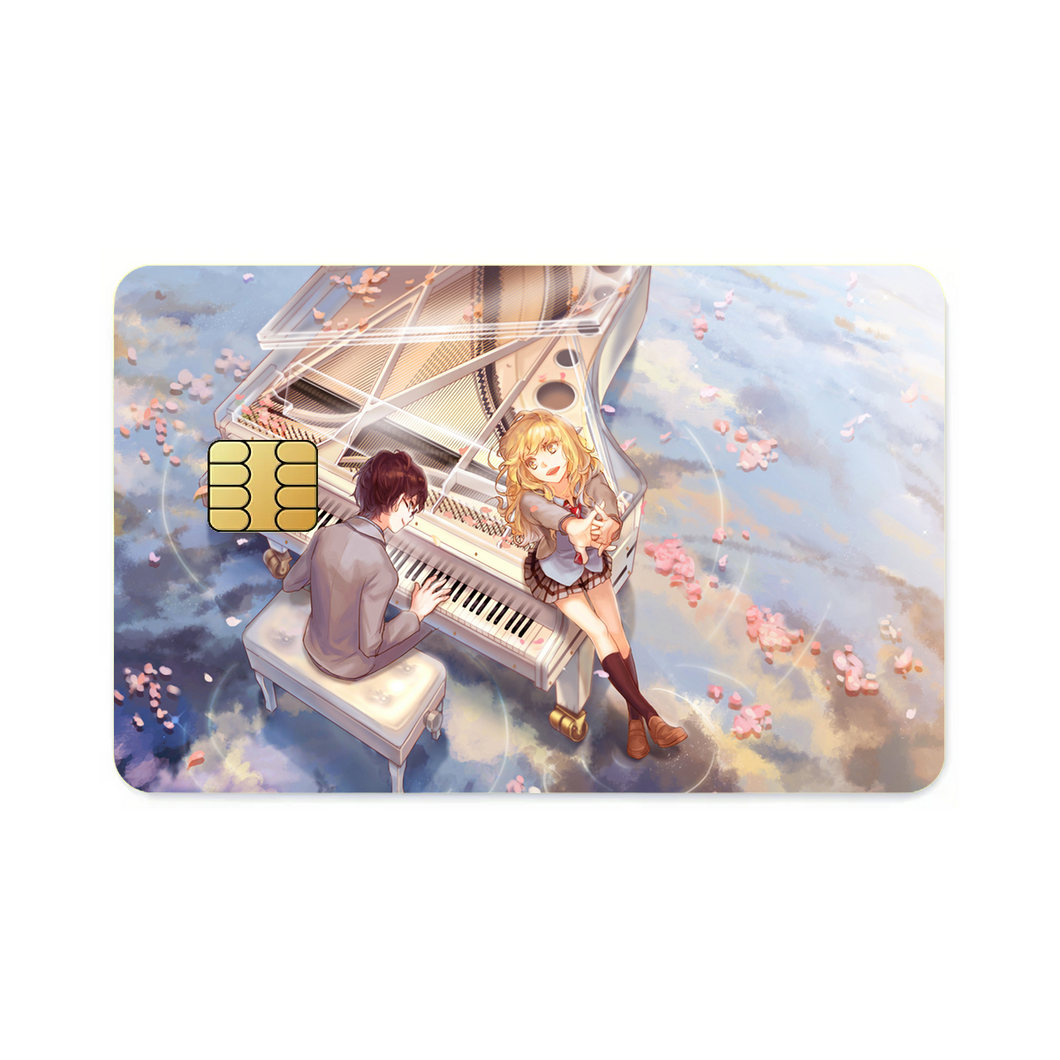 Kaori and Arima  Credit Card Skins (4-in-1 Pack)