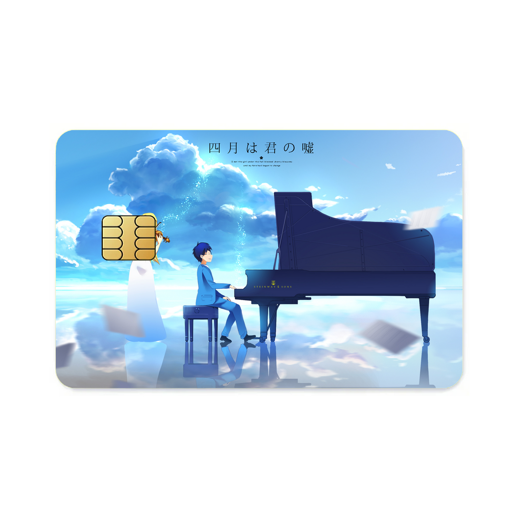 Kaori and Arima  Credit Card Skins (4-in-1 Pack)