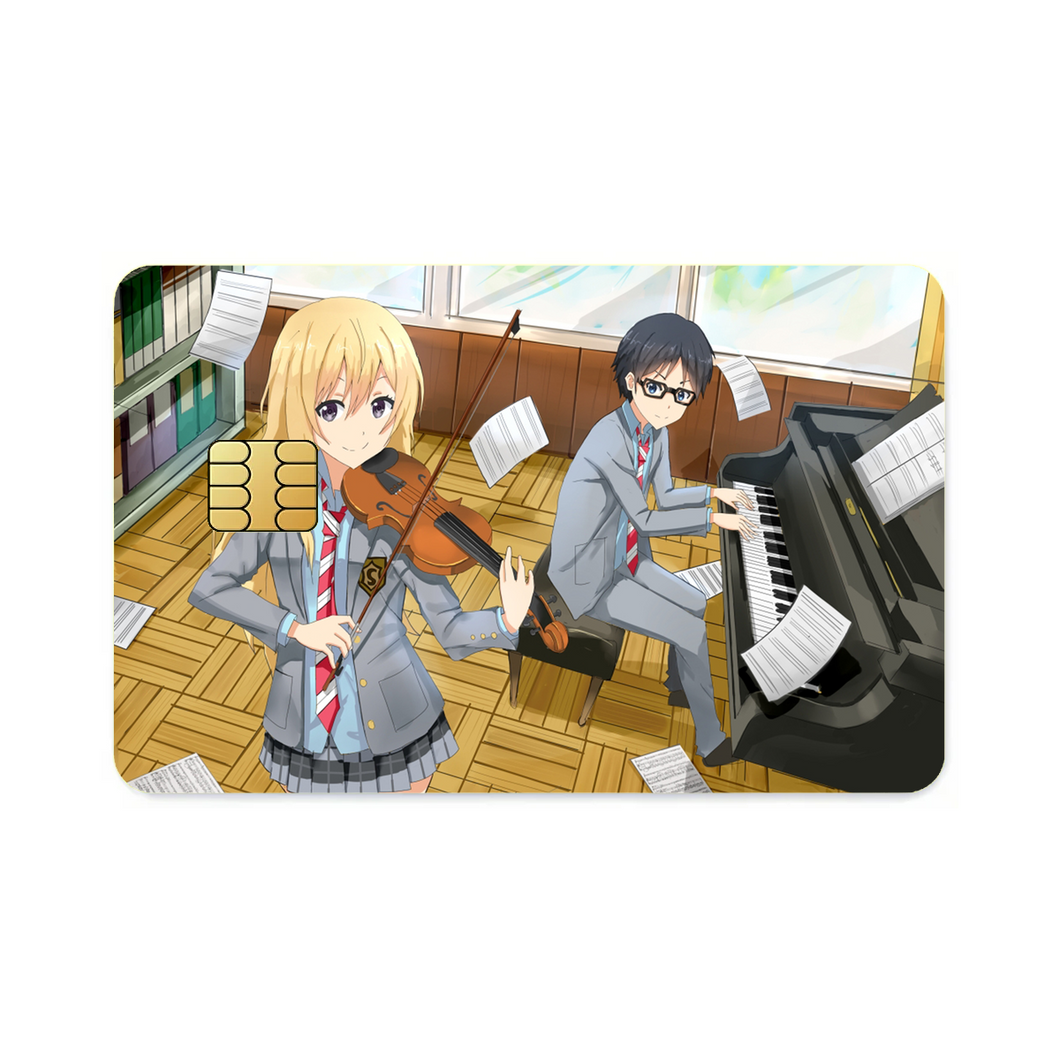 Kaori and Arima Credit Card Skins (4-in-1 Pack)