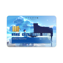 Load image into Gallery viewer, Kaori and Arima  Credit Card Skins (4-in-1 Pack)

