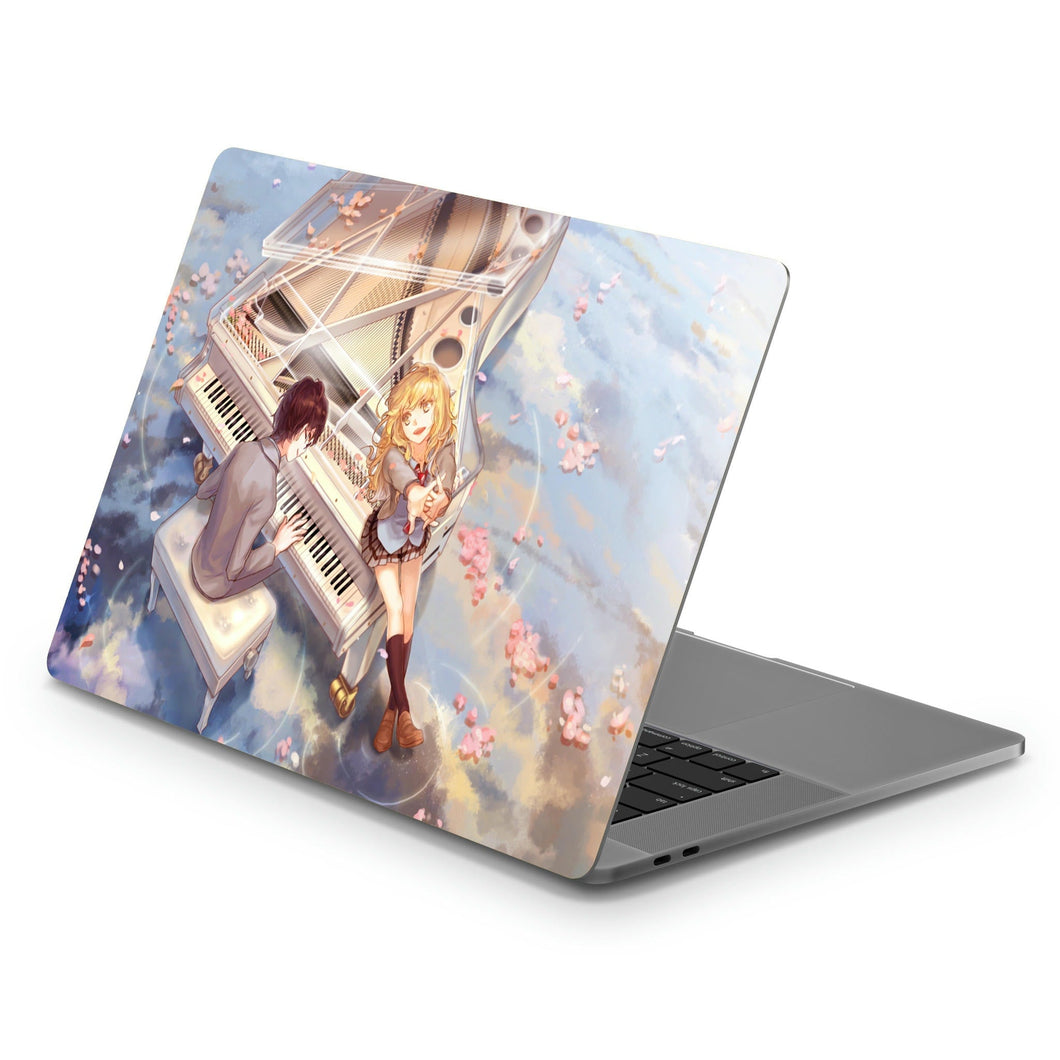 Kaori and Arima  Macbook Skin