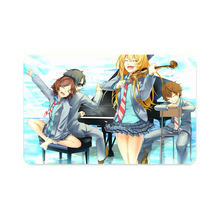 Load image into Gallery viewer, Kaori,Arima,Tsubaki and Ryota Credit Card Skins (4-in-1 Pack)
