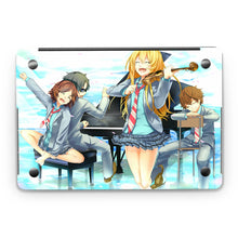 Load image into Gallery viewer, Kaori,Arima,Tsubaki and Ryota Macbook Skin

