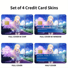 Load image into Gallery viewer, Kaori Miyazono  Credit Card Skins (4-in-1 Pack)
