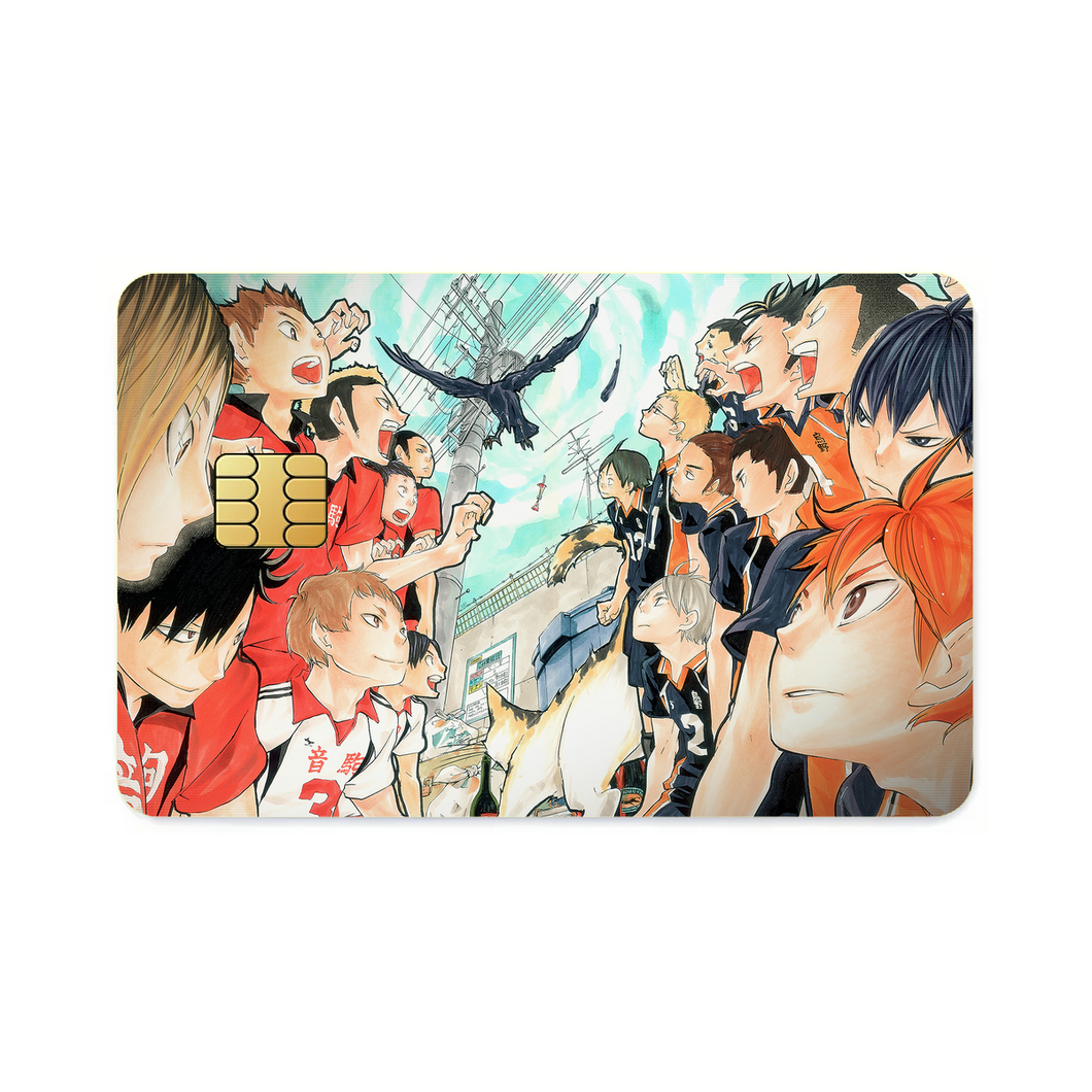 Karasuno VS Nekoma Credit Card Skins (4-in-1 Pack)