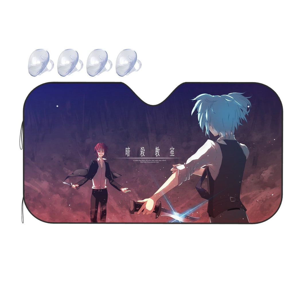 Karma Akabane VS Nagisa Shiota fight  Car Sunshade