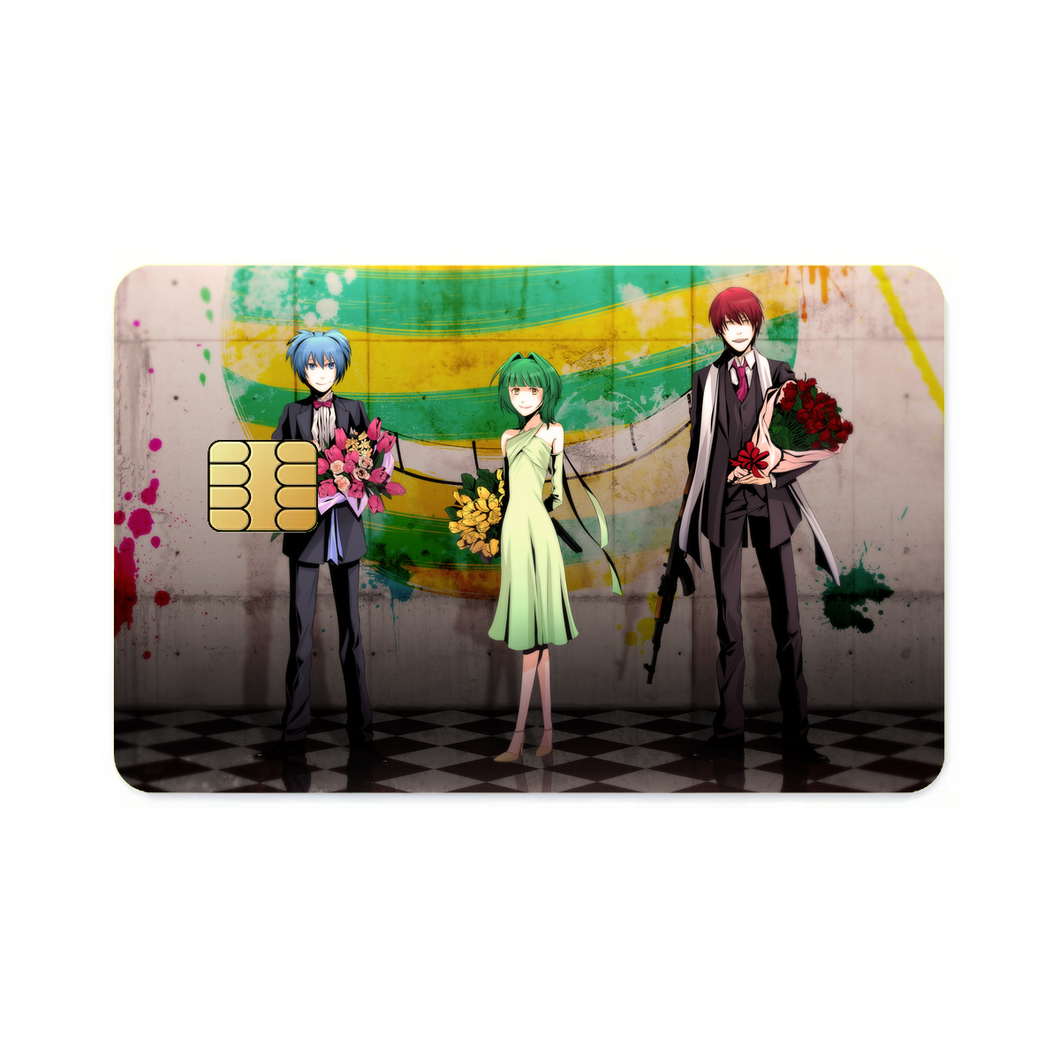 Karma,Nagisa and Kaede  Credit Card Skins (4-in-1 Pack)