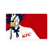 Load image into Gallery viewer, Kenpachi Fried Chicken Credit Card Skins (4-in-1 Pack)
