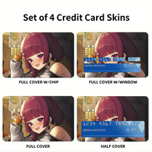 Load image into Gallery viewer, Kikuri Hiroi  Credit Card Skins (4-in-1 Pack)
