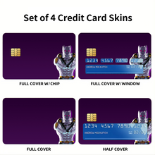 Load image into Gallery viewer, Killer Queen / Diamond is Unbreakable  Credit Card Skins (4-in-1 Pack)
