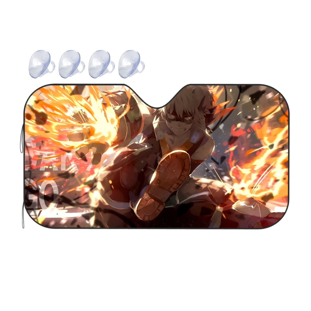 King of Explode-Kills  Car Sunshade