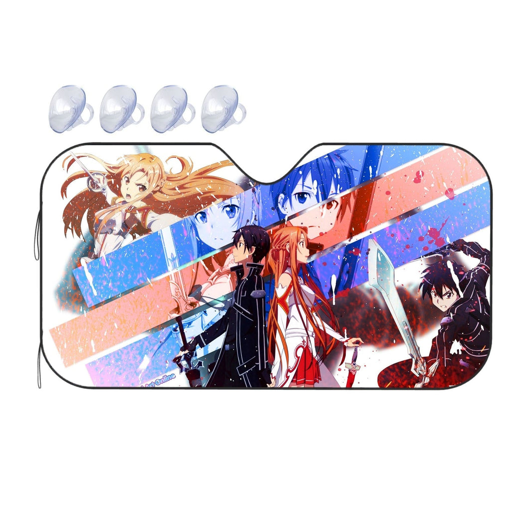 Kirito and Asuna Car Sunshade