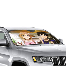 Load image into Gallery viewer, Kirito and Asuna Car Sunshade
