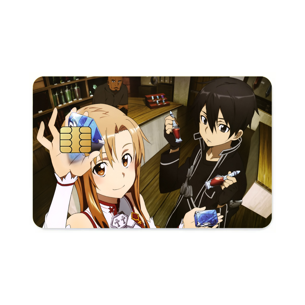 Kirito and Asuna  Credit Card Skins (4-in-1 Pack)