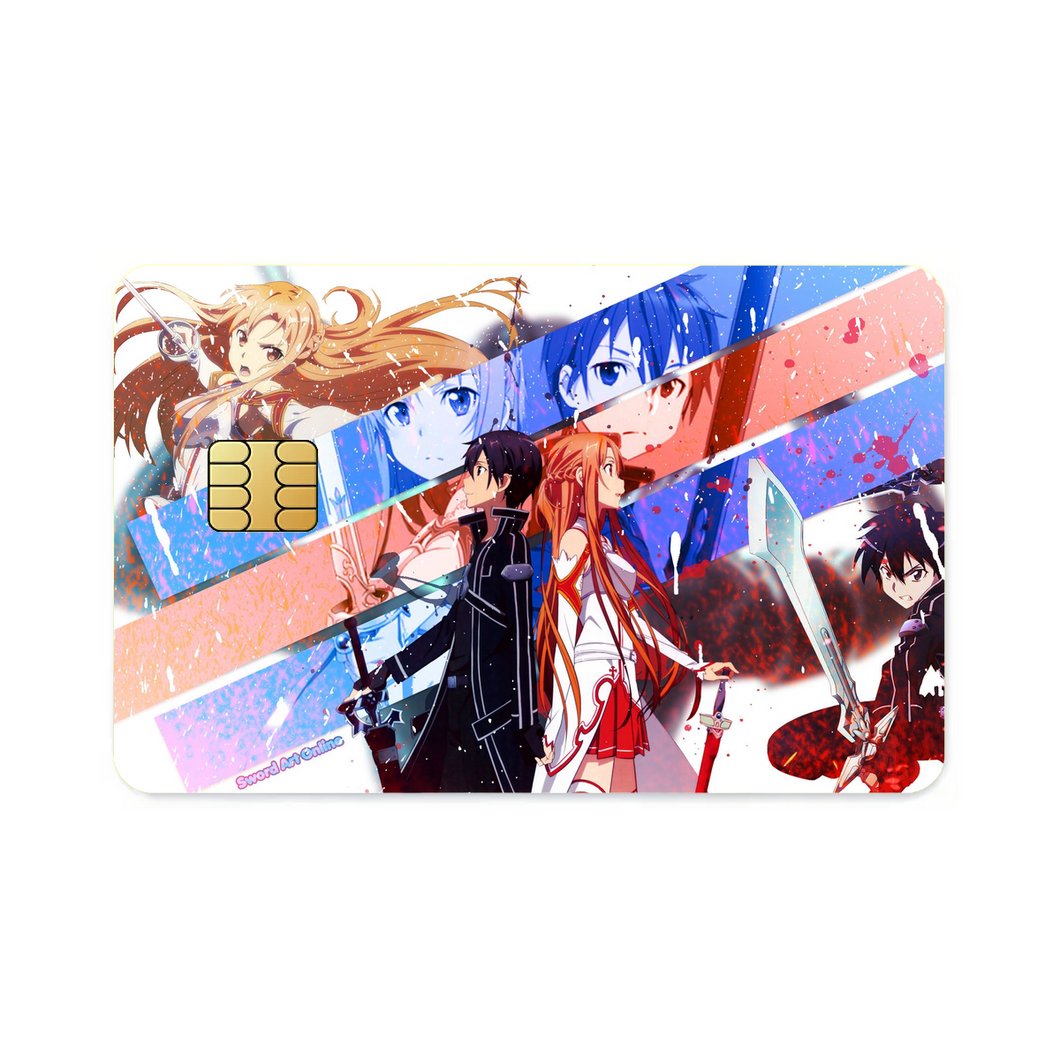 Kirito and Asuna Credit Card Skins (4-in-1 Pack)