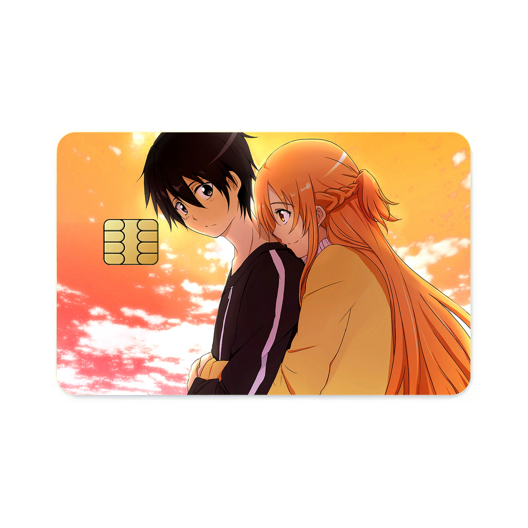 Kirito and Asuna Credit Card Skins (4-in-1 Pack)
