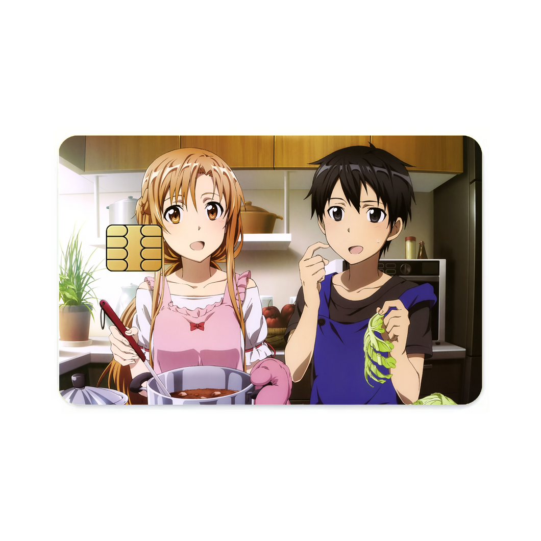 Kirito and Asuna Credit Card Skins (4-in-1 Pack)