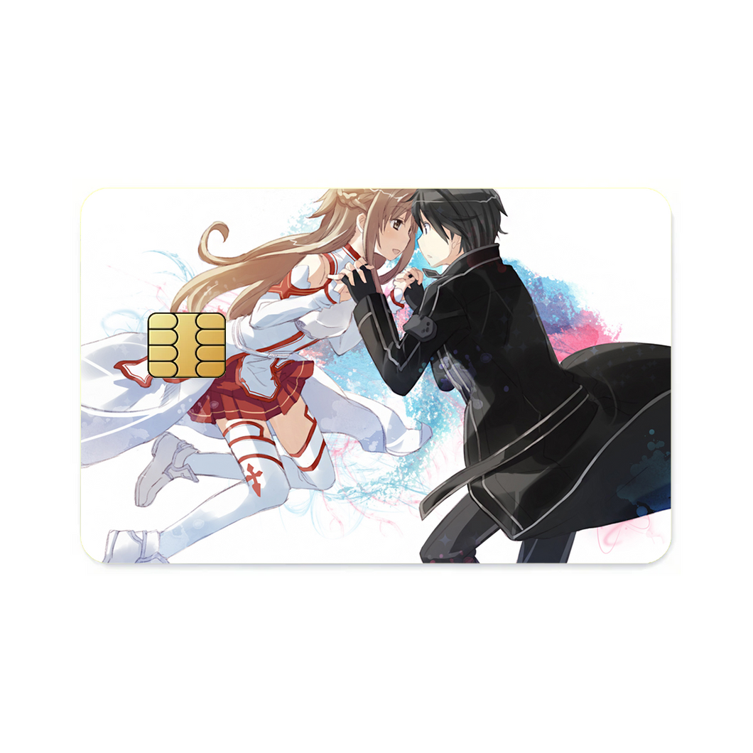 Kirito and Asuna Credit Card Skins (4-in-1 Pack)