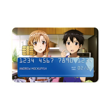 Load image into Gallery viewer, Kirito and Asuna Credit Card Skins (4-in-1 Pack)
