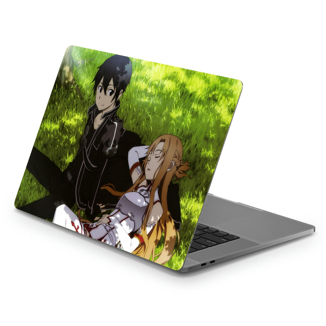 Kirito and Asuna  Macbook Skin