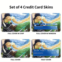Load image into Gallery viewer, Kirito and Leafa  Credit Card Skins (4-in-1 Pack)
