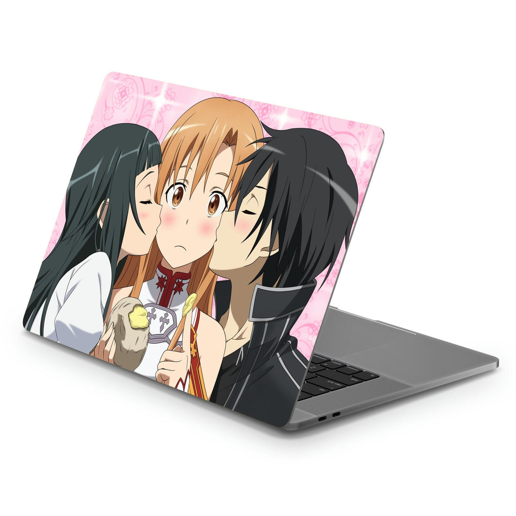 Kirito,Asuna and Yui  Macbook Skin