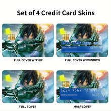 Load image into Gallery viewer, Kirito Credit Card Skins (4-in-1 Pack)
