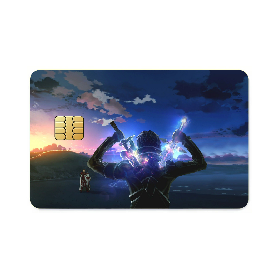 Kirito Vs Heathcliff (Kayaba Akihiko) Credit Card Skins (4-in-1 Pack)