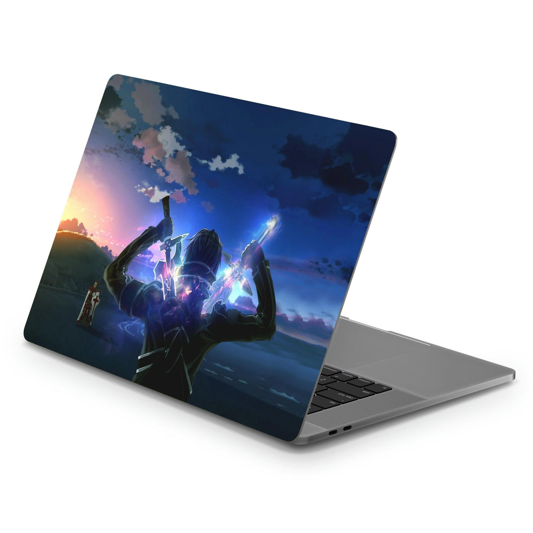 Kirito Vs Heathcliff (Kayaba Akihiko) Macbook Skin