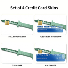 Load image into Gallery viewer, Knife (assassination classroom)  Credit Card Skins (4-in-1 Pack)
